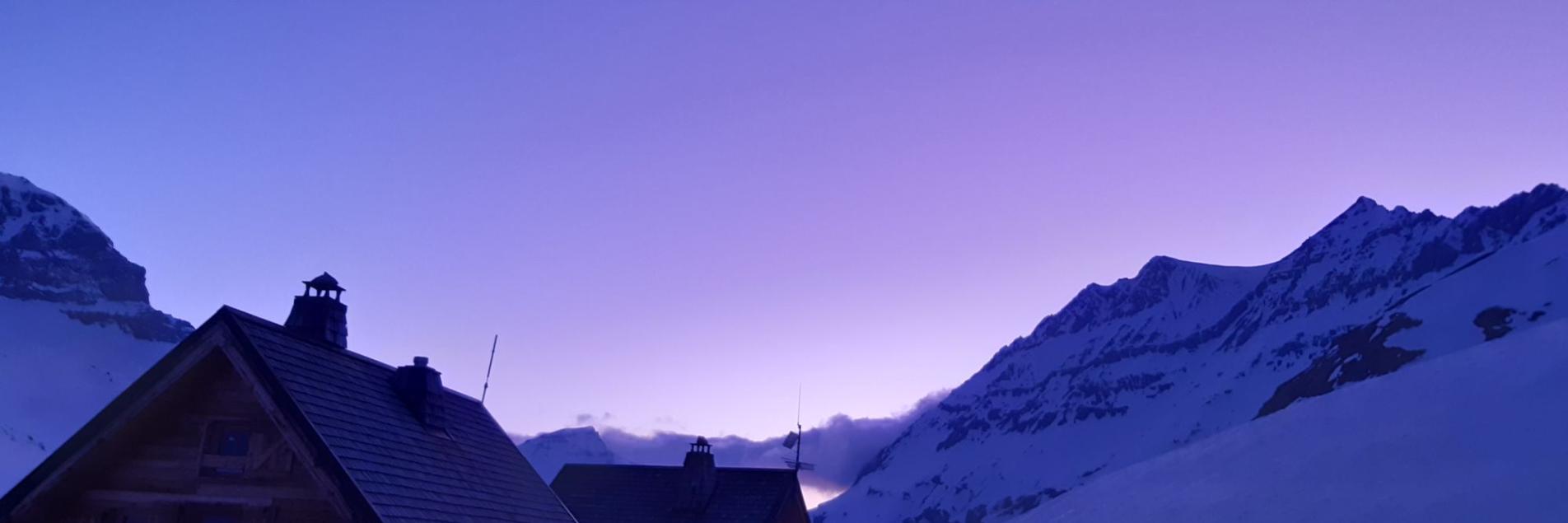 Coucher de soleil en hiver (2020)
